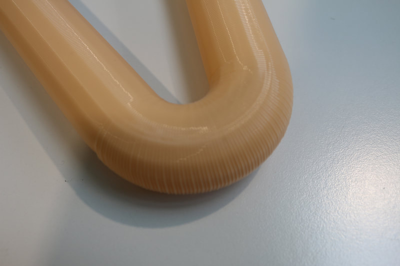 Freeform pipe close-up