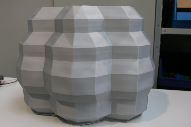 Large hollow shape close-up